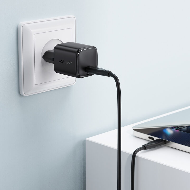 Мережевий зарядний пристрій Acefast A119 PD45W mini GaN USB-C fast — фото 11