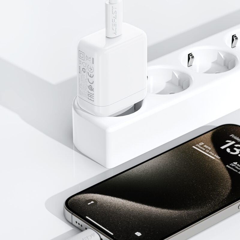 Мережевий зарядний пристрій Acefast A130 PD20W single USB-C charger — фото 13