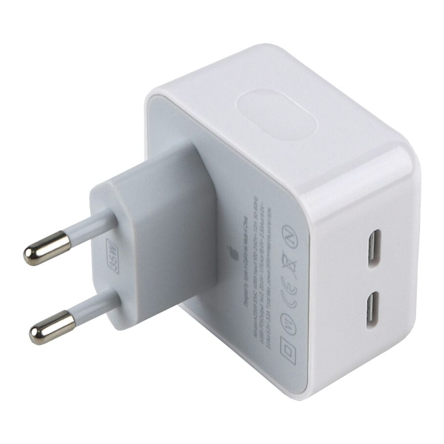Мережевий Зарядний Пристрій Apple Square Dual Type-C PD25W+PD25W