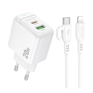 Мережевий Зарядний Пристрій Borofone BAS44A 1USB-C/1USB PD/QC