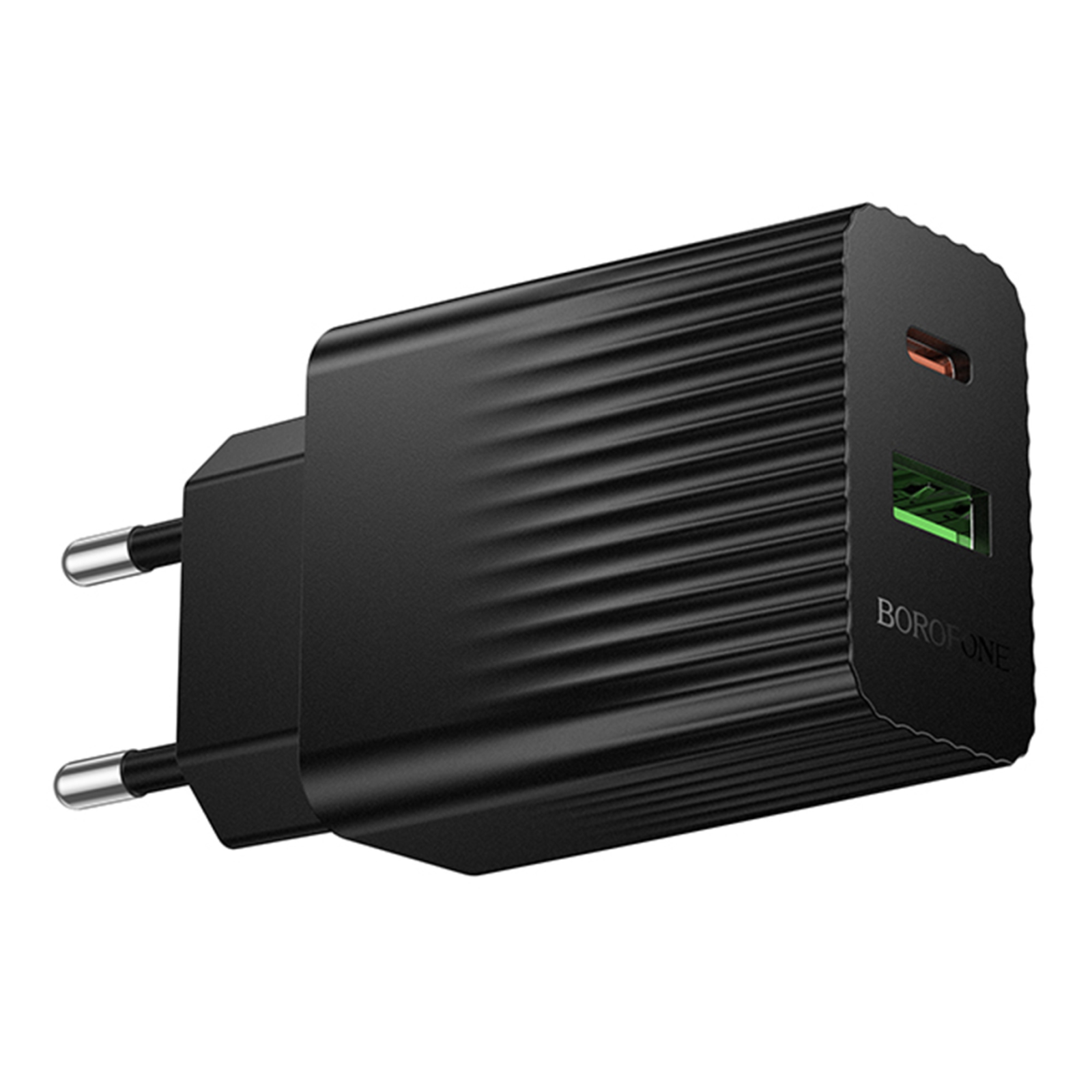 Мережевий зарядний пристрій Borofone BAS74A 20W PD/QC USB-C + USB-A