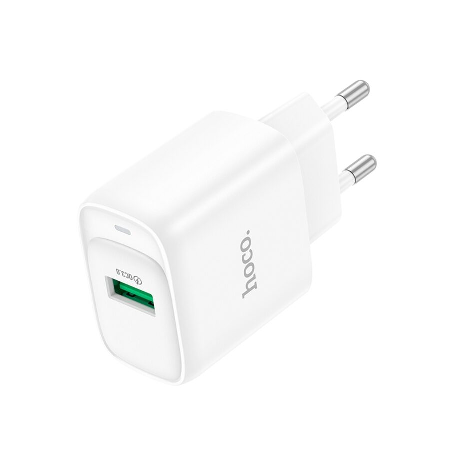 Мережевий Зарядний Пристрій Hoco C140A 1USB QC 18W Білий