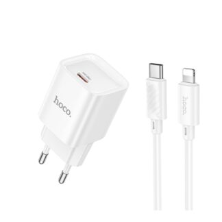 Мережевий Зарядний Пристрій Hoco C146A 20W USB Type-C Білий