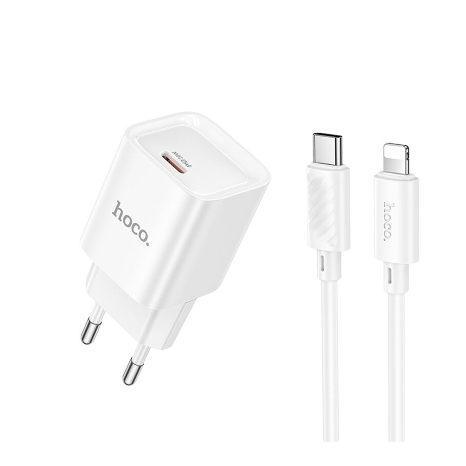 Мережевий Зарядний Пристрій Hoco C146A 20W USB Type-C Білий