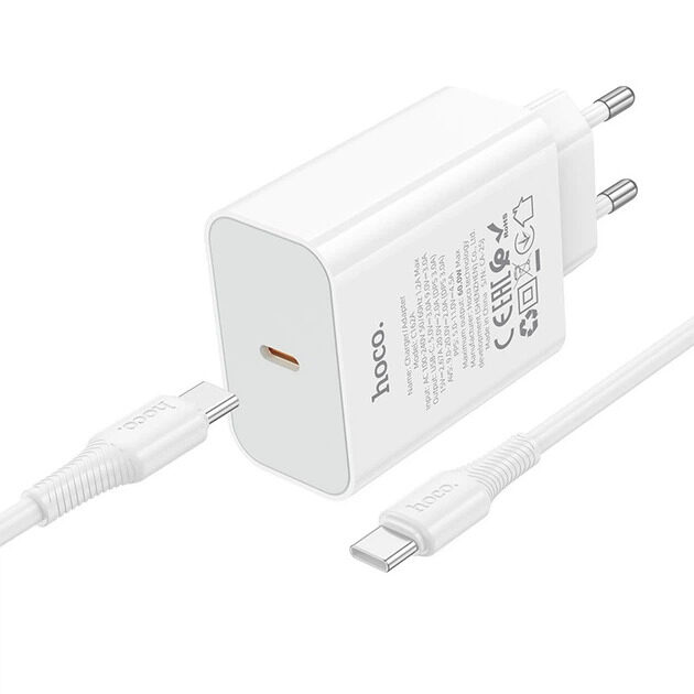 Мережевий зарядний пристрій Hoco C162A Source single port PD40W — фото 7