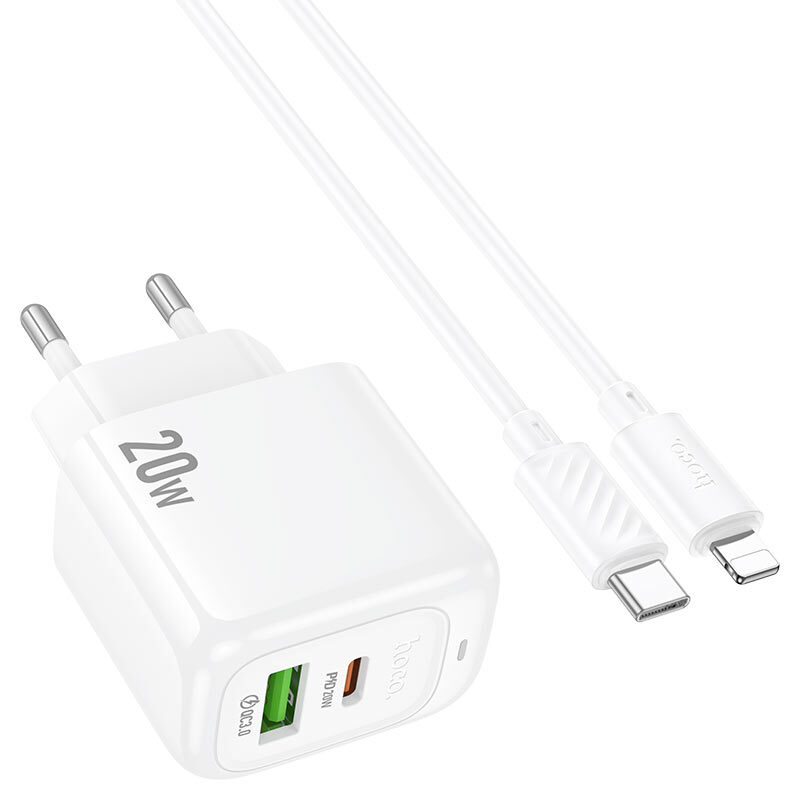 Мережевий зарядний пристрій Hoco CS54A Surplus PD20W+QC3.0 charger