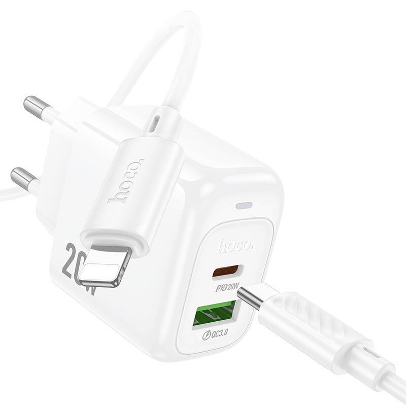 Мережевий зарядний пристрій Hoco CS54A Surplus PD20W+QC3.0 charger — фото 4