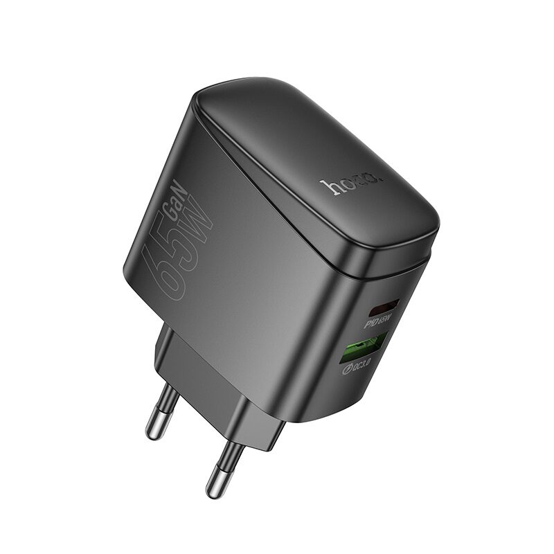 Мережевий зарядний пристрій Hoco CS63A Bright PD65W (1A1C) charger — фото 6