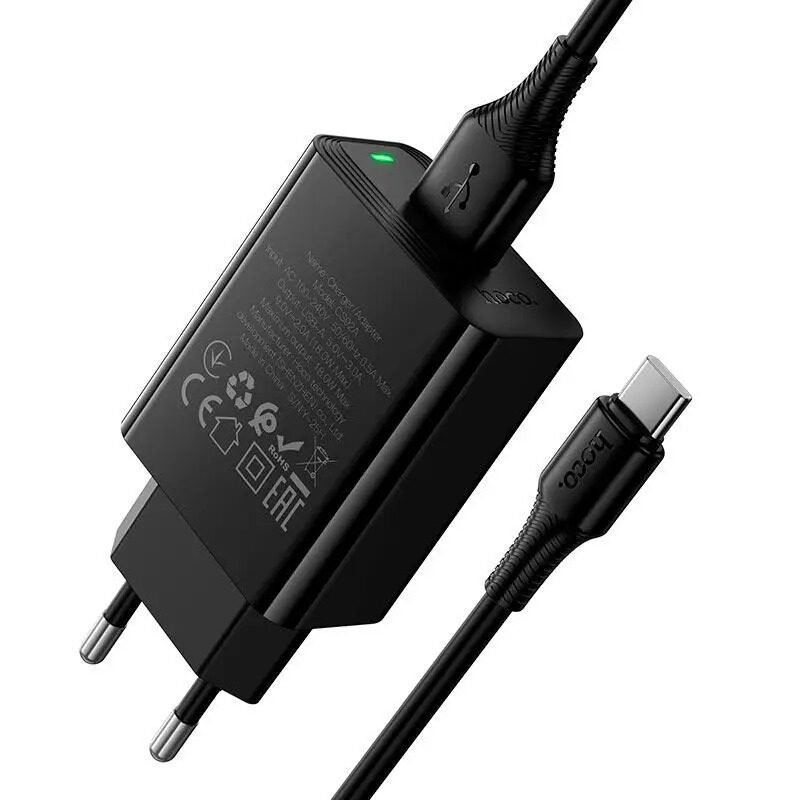 Мережевий зарядний пристрій Hoco CS91A Leader single-port charger — фото 4