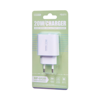Мережевий зарядний пристрій Remax Kiddy Series 20W A+C Fast Charger — фото 3