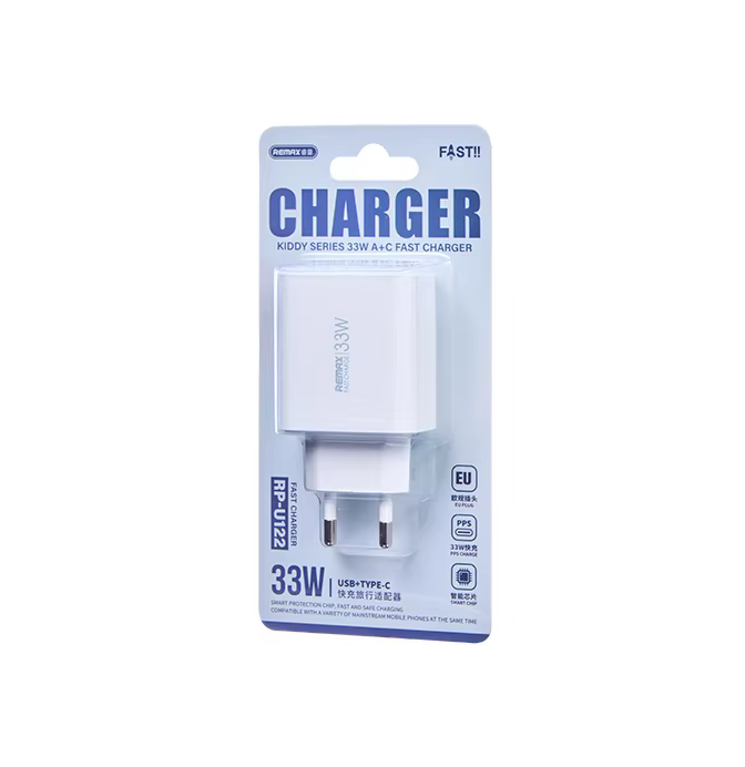 Мережевий зарядний пристрій Remax Kiddy Series 33W A+C Fast Charger — фото 3