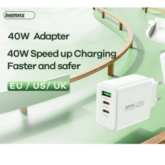 Мережевий зарядний пристрій Remax Kiddy Series 40W 1A+2C Fast Charger — фото 4