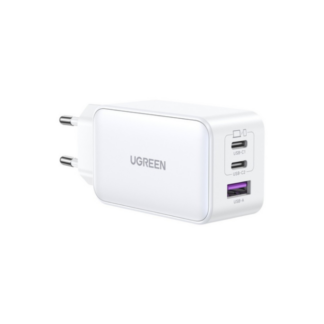 Мережевий зарядний пристрій Ugreen CD244 USB-A+2xUSB-C 65W GaN Tech Fast Charger Grey — фото 2