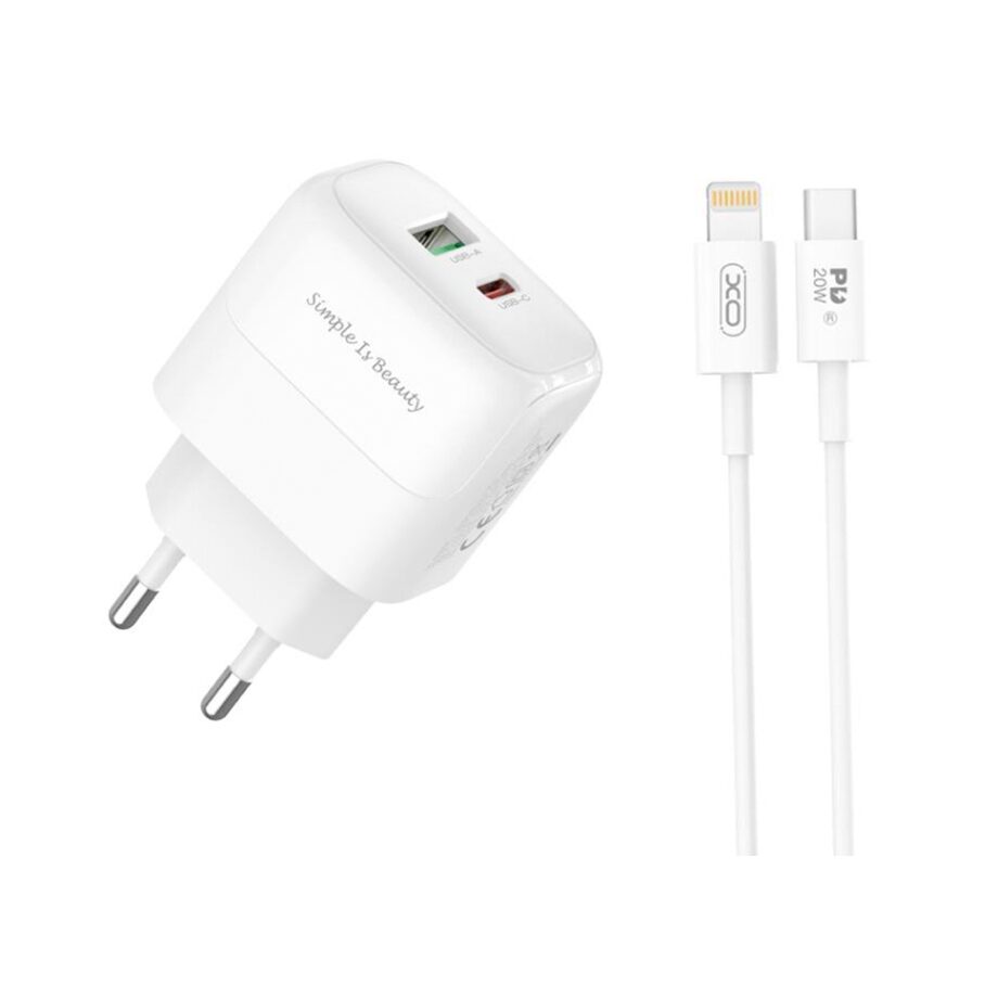 Мережевий Зарядний Пристрій XO L137 20W Type-C/USB