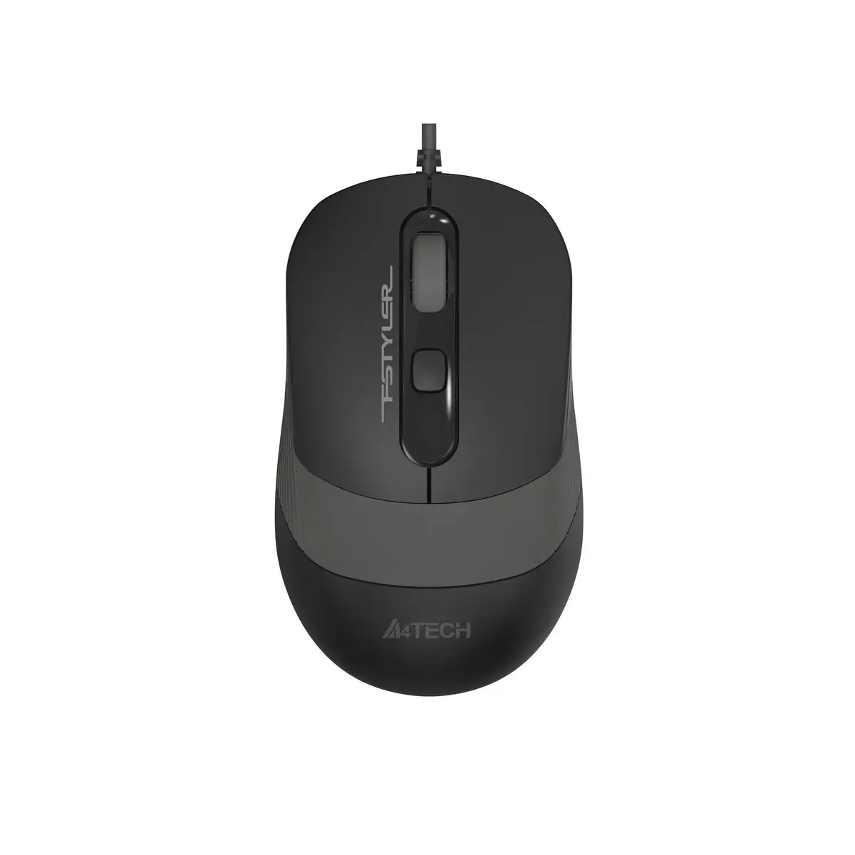 Миша дротова безшумна Fstyler, USB, 1600 dpi, сірий A4Tech FM10S