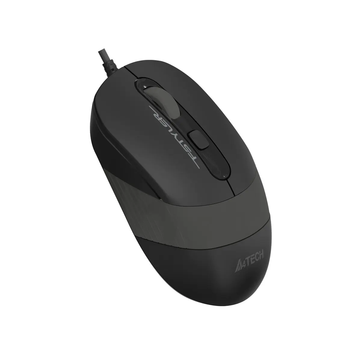 Миша дротова безшумна Fstyler, USB, 1600 dpi, сірий A4Tech FM10S — фото 2