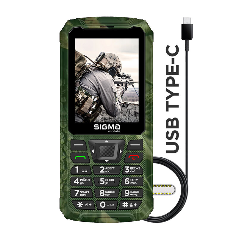 Мобільний телефон Sigma mobile X-treme PR68 Type-C black 1 шт.