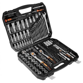 Набір інструментів Neo Tools, 1/2″, 1/4″, 3/8″, CrV, кейс, 219 шт
