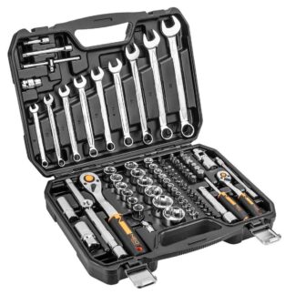 Набір інструментів Neo Tools 1/2″, 1/4″ CrV кейс 82 шт