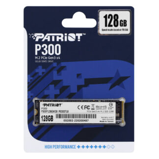 Накопичувач SSD M.2 Patriot P300 128GB NVMe 2280 PCIe 3.0 3D TLC — фото 3