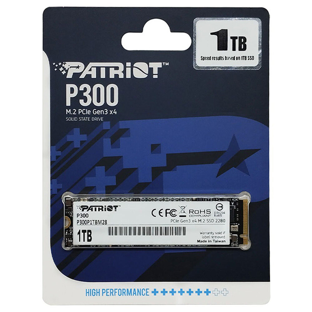 Накопичувач SSD M.2 Patriot P300 1TB NVMe 2280 PCIe 3.0x4 3D Nand TLC — фото 3