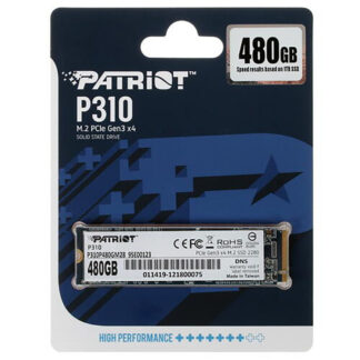 Накопичувач SSD M.2 Patriot P310 480GB NVMe 2280 PCIe 3.0x4 3D Nand — фото 3