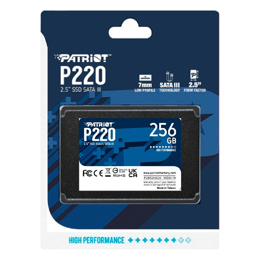 Накопичувач SSD Patriot P220 256GB 2.5″ 7mm Sataiii — фото 3