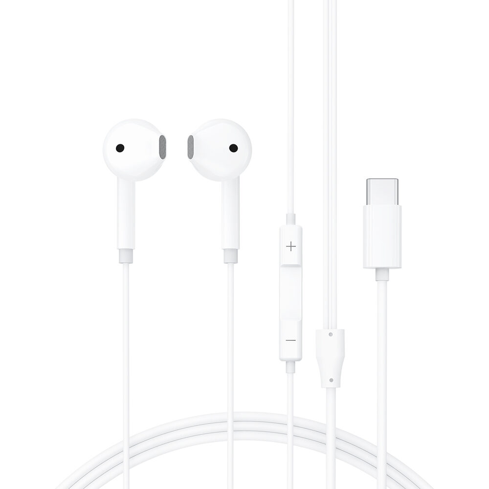 Навушники Acefast L13 USB-C semi-in-ear wired earphones with mic White — фото 4