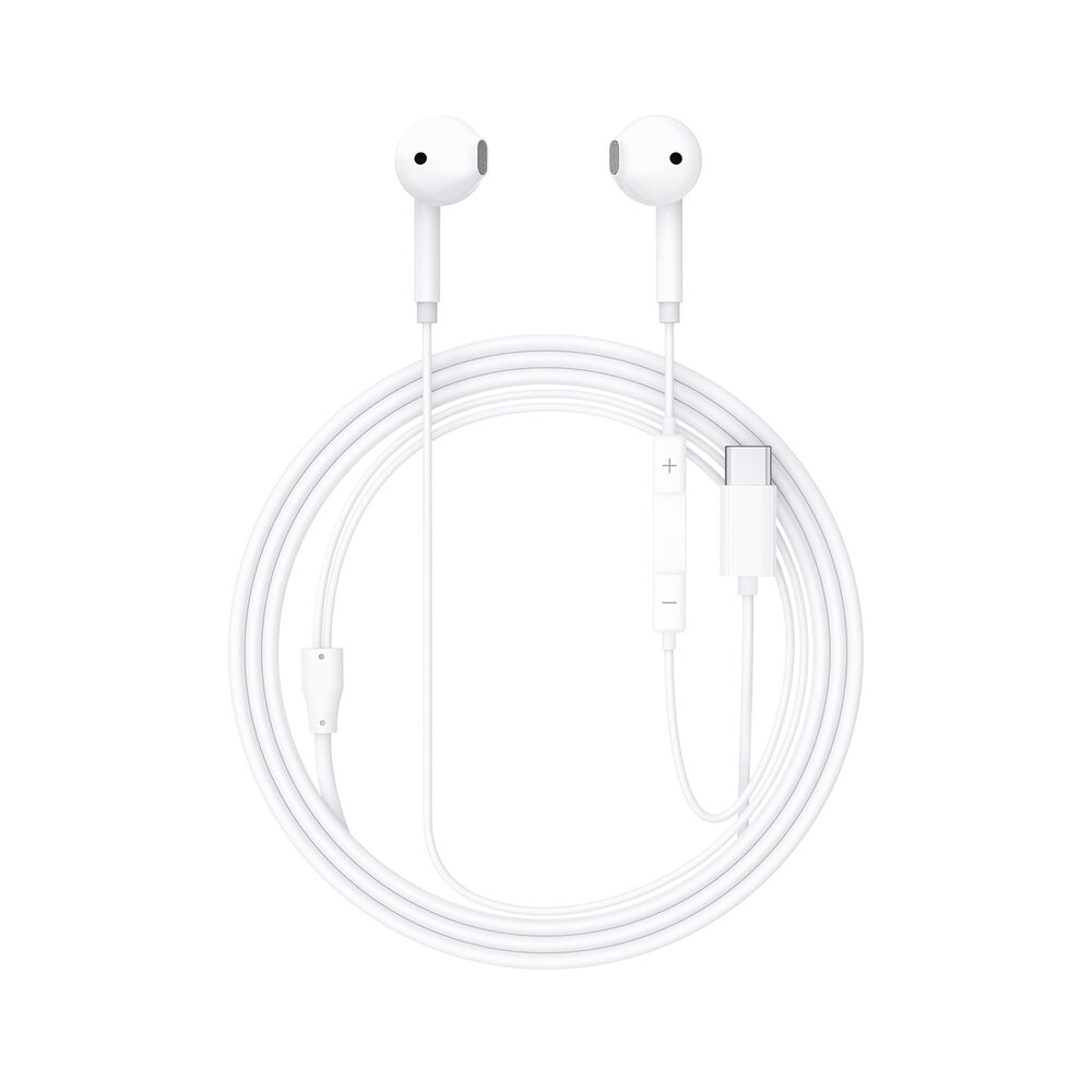 Навушники Acefast L13 USB-C semi-in-ear wired earphones with mic White