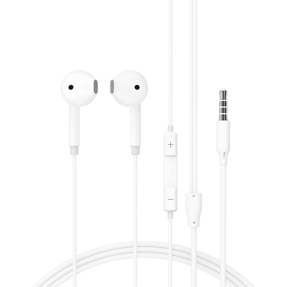 Навушники Acefast L14 3.5mm semi-in-ear wired earphones with mic White — фото 4