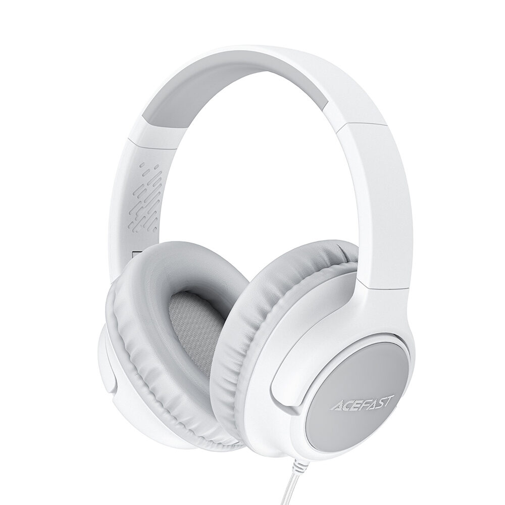 Навушники дротові Acefast H18 wired headset for kids Grey White