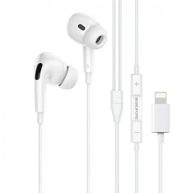 Навушники дротові Hoco M1 Pro Original (Lightning) White
