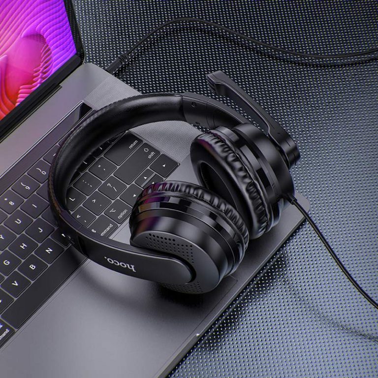 Навушники ігрові Hoco W103 Magic tour gaming headphones Black — фото 6