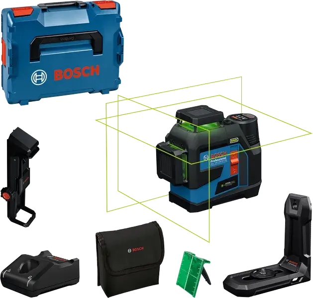 Нівелір лазерний Bosch GLL 12V-100-33 CG 12 В/4 АА до 30 м ±0.3 мм/м — фото 2