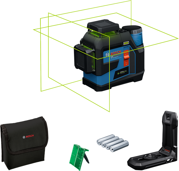 Нівелір лазерний Bosch GLL 12V-100-33 CG 12 В/4 АА до 30 м ±0.3 мм/м — фото 3