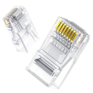 Конектор Ugreen NW120 Cat-6 UTP RJ-45 Modular Plugs 100 шт Transparent