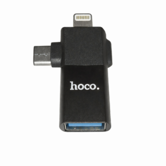 OTG адаптер Hoco UA17 2 в 1 Lightning + Type-C