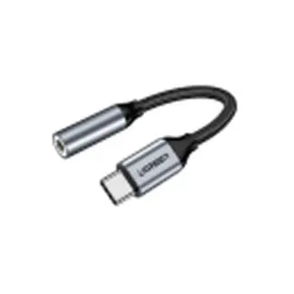 Перехідник Ugreen AV142 10 см USB Type-C to 3.5mm Сірий 30632