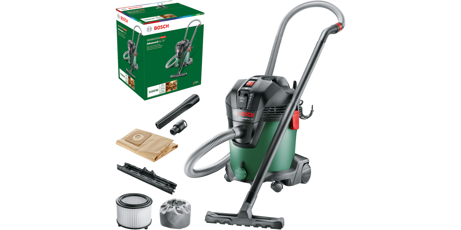 Пилосос професійний Bosch AdvancedVac 20 1200 Вт всмокт. 300 Вт — фото 2