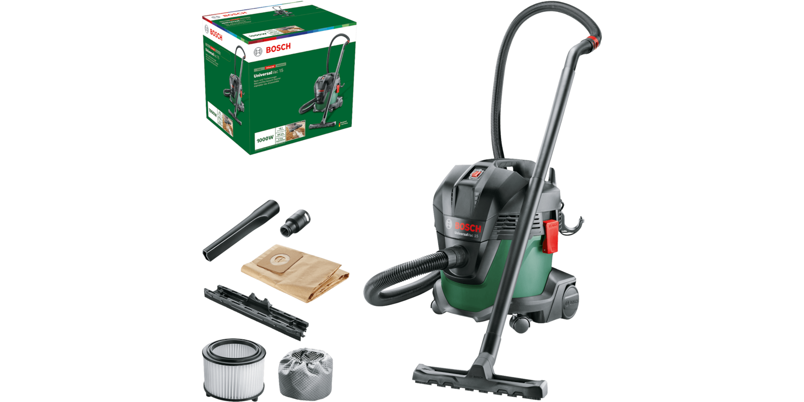Пилосос професійний Bosch UniversalVac 15 1000 Вт контейнер 15 л 6.9 — фото 2