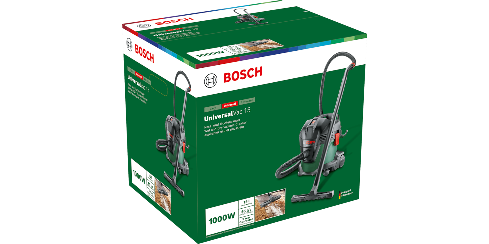 Пилосос професійний Bosch UniversalVac 15 1000 Вт контейнер 15 л 6.9 — фото 3