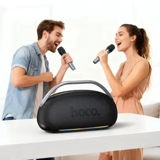 Портативна караоке колонка Hoco HT2 Melody Bluetooth 5.4 Black з 2