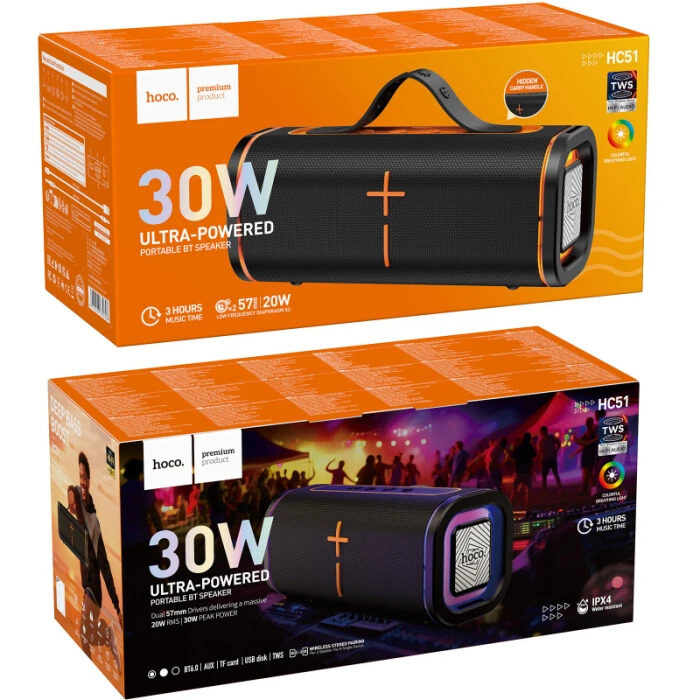 Портативна колонка HOCO HC51 Soul sports BT speaker, 10W*2, IPX4 — фото 6