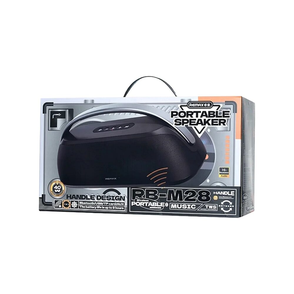 Портативна колонка Remax RB-M28, 40W, Black — фото 3