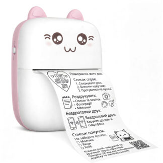 Портативный мини термопринтер Bluetooth Mini Printer Pink