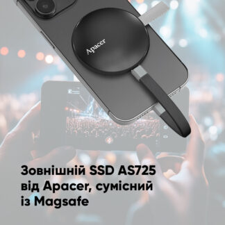 Портативний SSD Apacer Magnetic AS725 1 TB USB 3.2 Gen.2 Type-C — фото 7