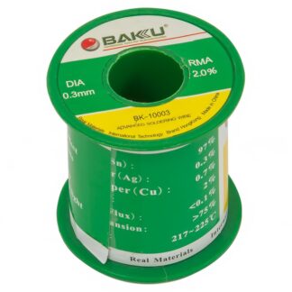 Припій Baku BK-10003 Sn97%, Ag 0,3%, Cu 0,7% флюс 2% 0,3 мм