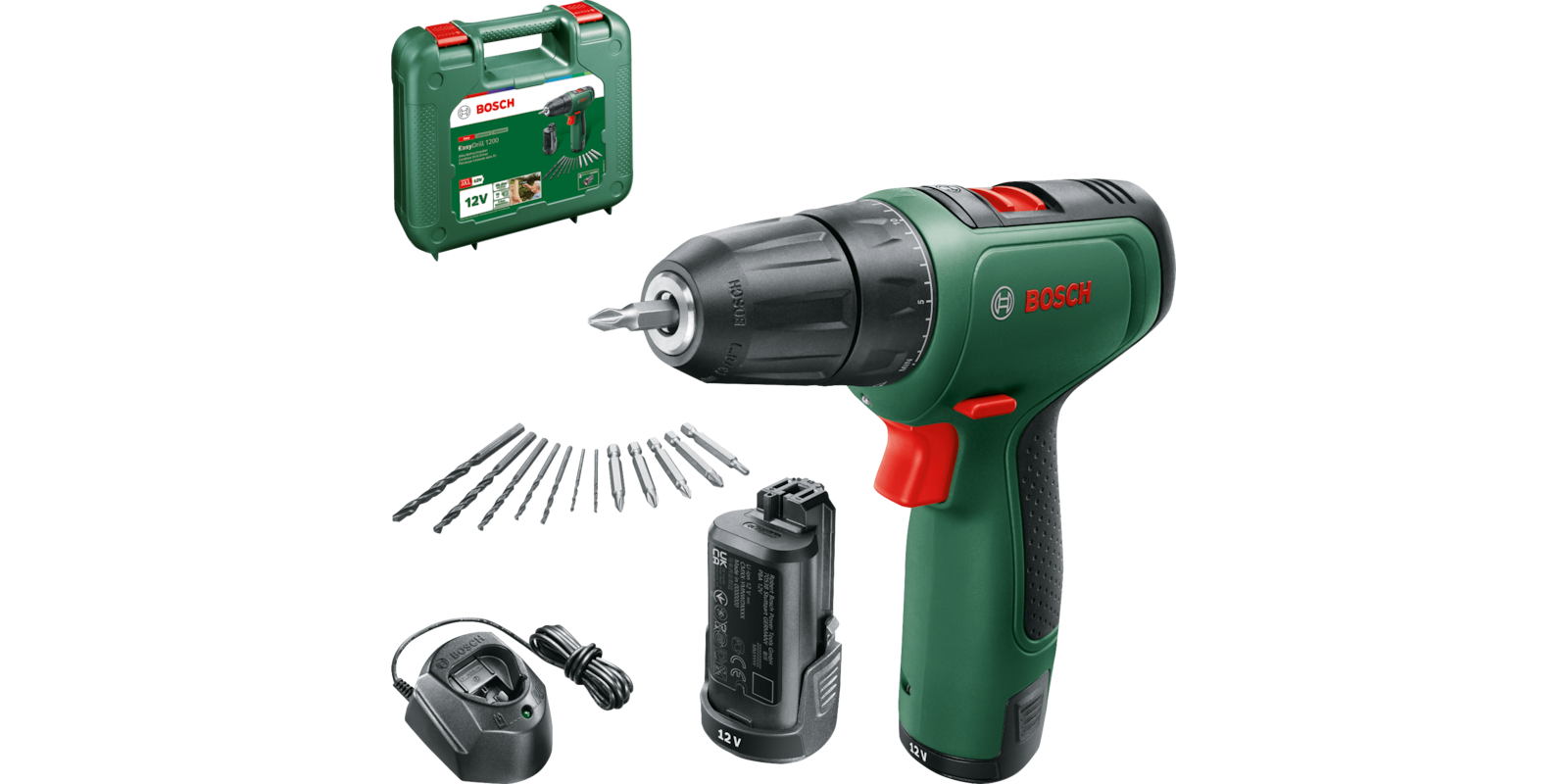Шурупокрут-дриль акумуляторний Bosch EasyDrill 1200 12 В 2 х 1.5 — фото 2