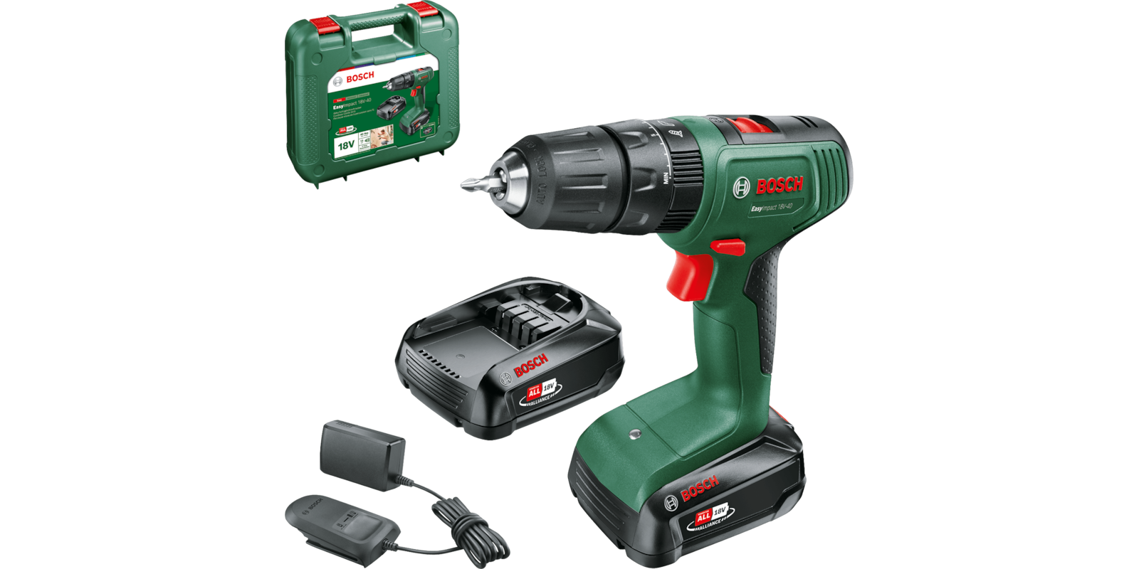 Шурупокрут-дриль акумуляторний Bosch EasyImpact 18V-40 18 В 2 х 2 — фото 2