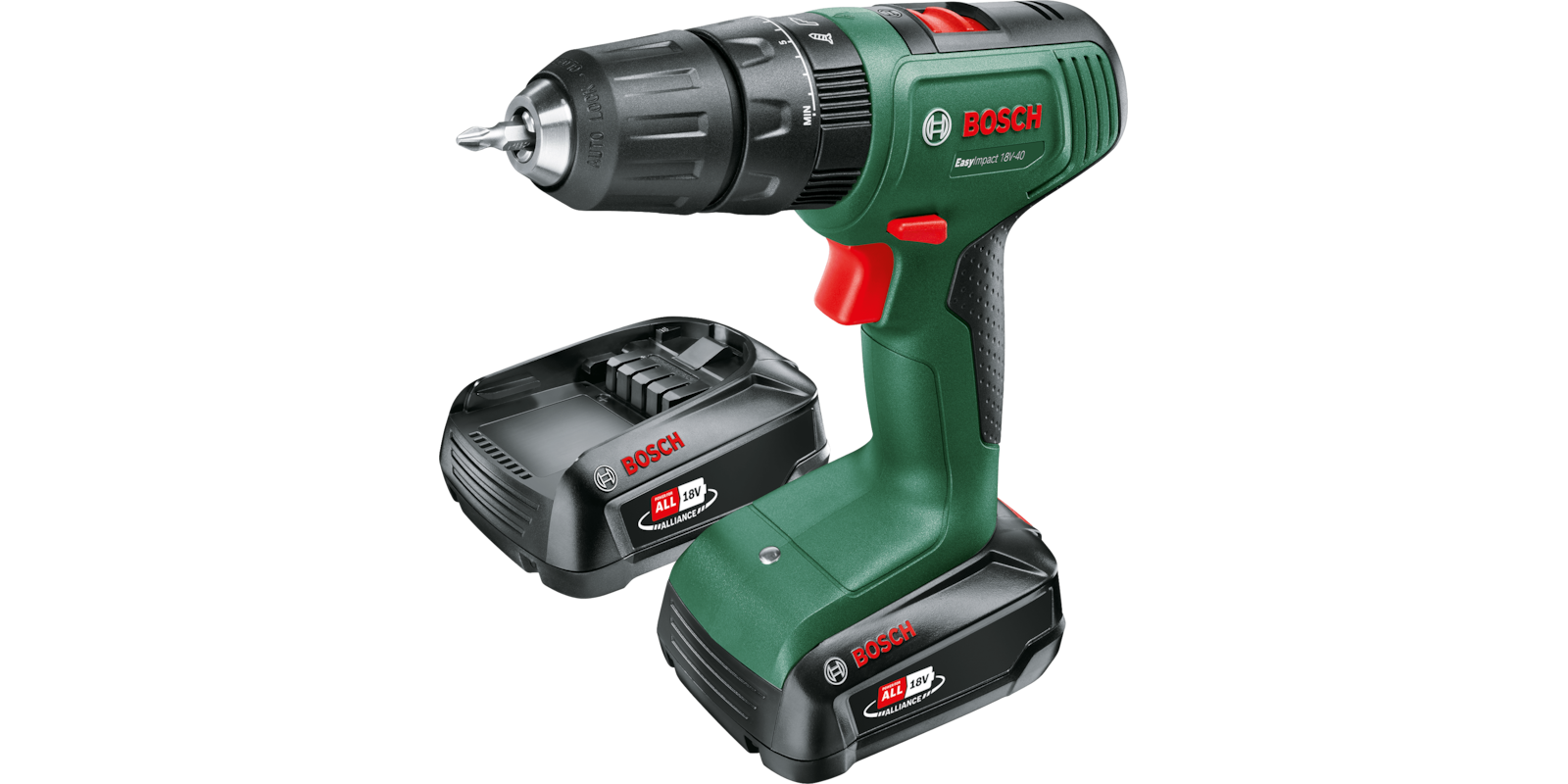 Шурупокрут-дриль акумуляторний Bosch EasyImpact 18V-40 18 В 2 х 2